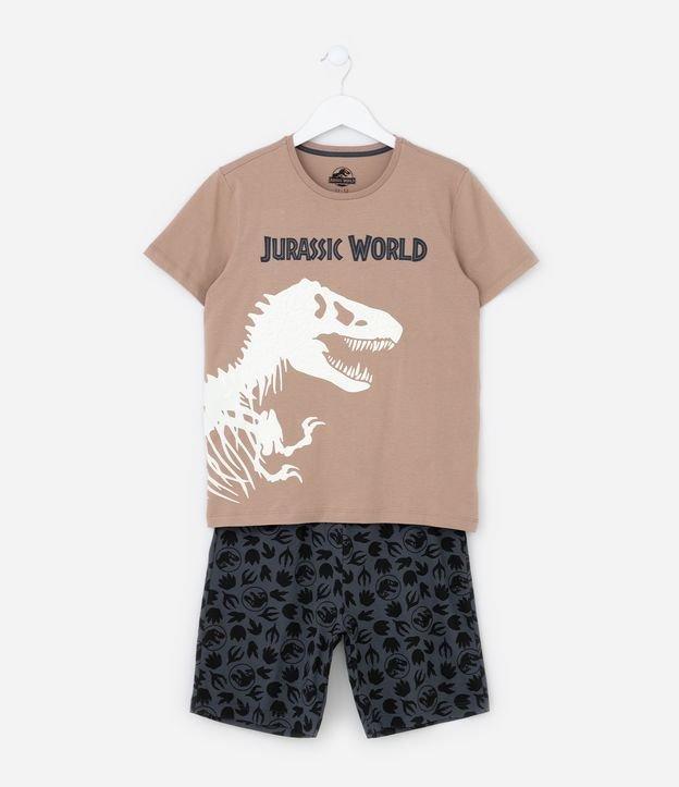 Pijama Infantil com Estampa Jurassic World - Tam 6 a 14 Anos - 1