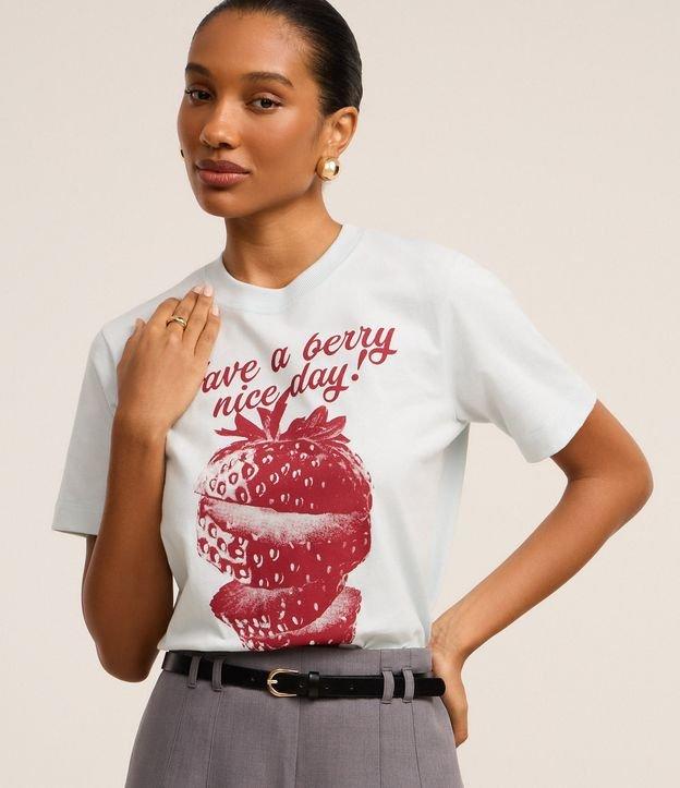 Camiseta em Algodão com Estampa Have a Berry Nice Day - 2