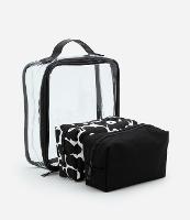 Kit 03 Nécessaires com Tamanhos Diversos e Estampa Floral - 1