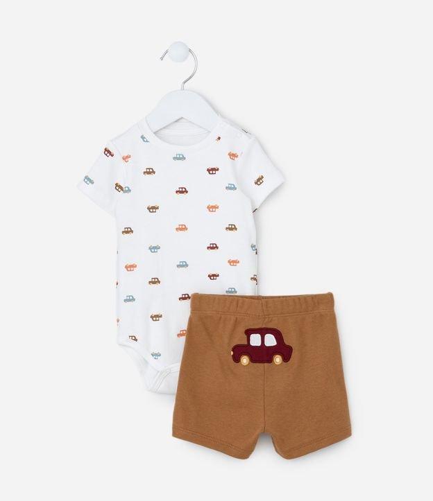 Conjunto Infantil com Estampa Carrinhos - Tam RN a 18 meses - 1