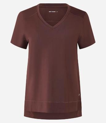 Camiseta Esportiva em Microfibra Furadinha com Barra Mullet