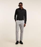 Calça Slim em Alfaiataria Com Passante e Bolso - 2