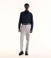 Calça Slim em Alfaiataria Com Passante e Bolso - 3