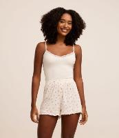 Blusa de Pijama Alcinha em Poliamida Seamless com Renda - 2