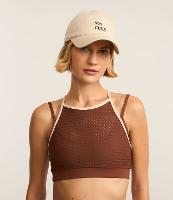 Top sem Bojo Esportivo em Microfibra Texturizada com Sobreposição - 1