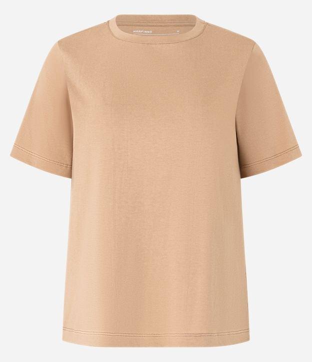 Camiseta Básica em Cotton com Gola Redonda - 1