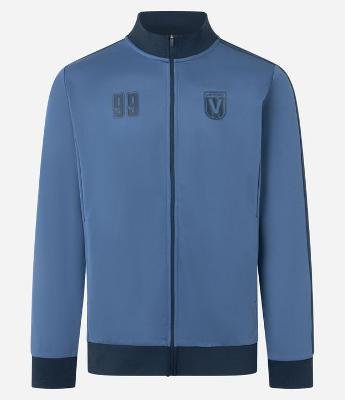 Casaco Esportivo em Helanca com Estampa Lettering e Fechamento Frontal