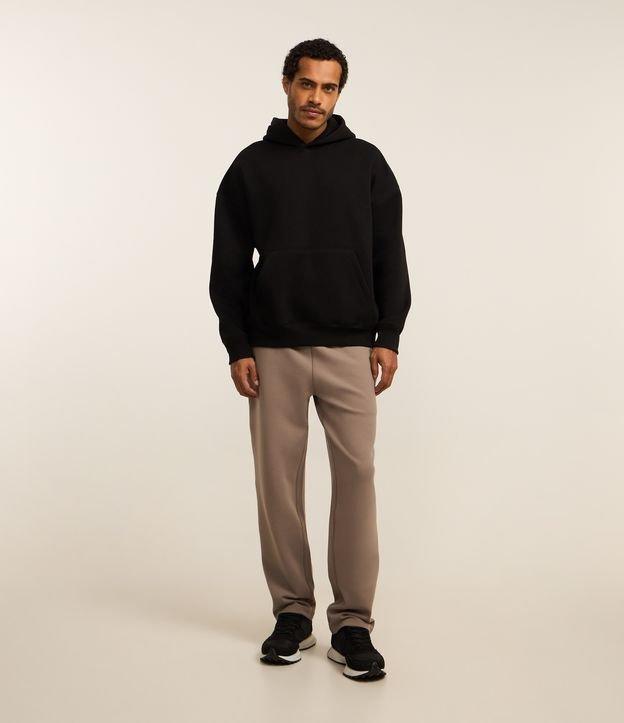 Calça Esportiva Reta em Moletom Tech com Bolsos - 2