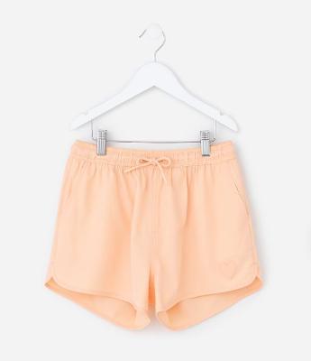 Short Runner Infantil em Microfibra com Amarração - Tam 5 a 14 Anos