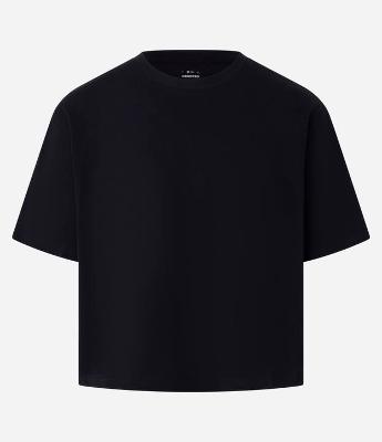 Camiseta Cropped em Malhão