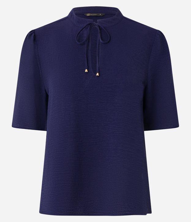 Blusa Texturizada em Crepe com Amarração - 1