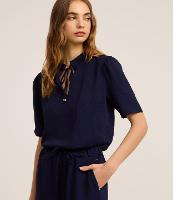 Blusa Texturizada em Crepe com Amarração - 2