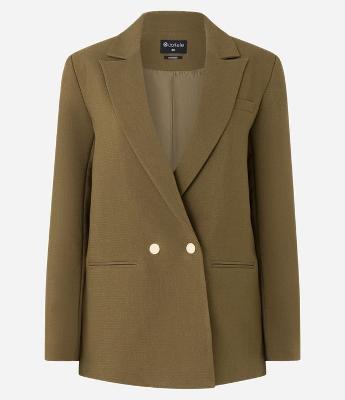 Blazer Oversized com Abotamento Duplo