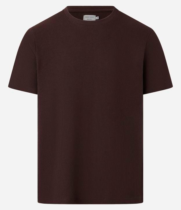 Camiseta em Algodão Textura Canelada - 1