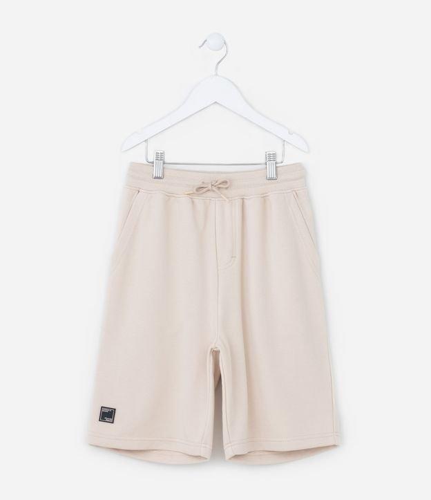 Bermuda Infantil em Moletom com Bolsos - Tam 5 a 14 Anos - 1