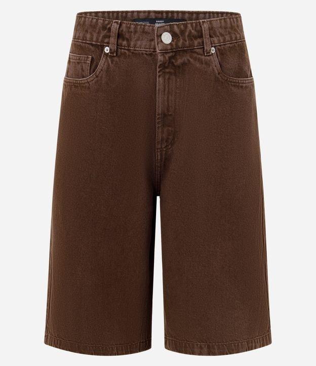 Bermuda Baggy Relaxed em Sarja com Bolsos - 2