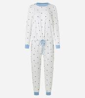 Pijama Longo em Peach Touch com Estampa de Bolinha de Tênis - 1