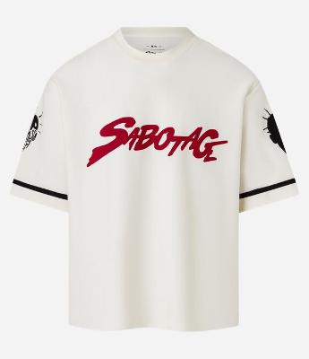 Camiseta Boxy em Algodão com Estampa Sabotage