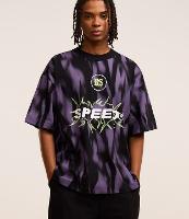 Camiseta Oversized em Algodão com Estampa Tribal "Speed" - 2