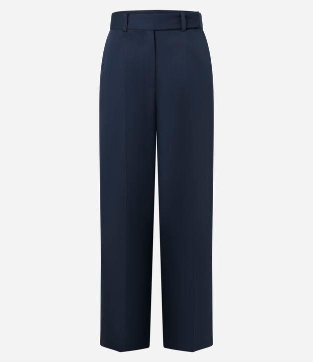 Calça Pantalona Alfaiatada com Passantes e Frisos - 1