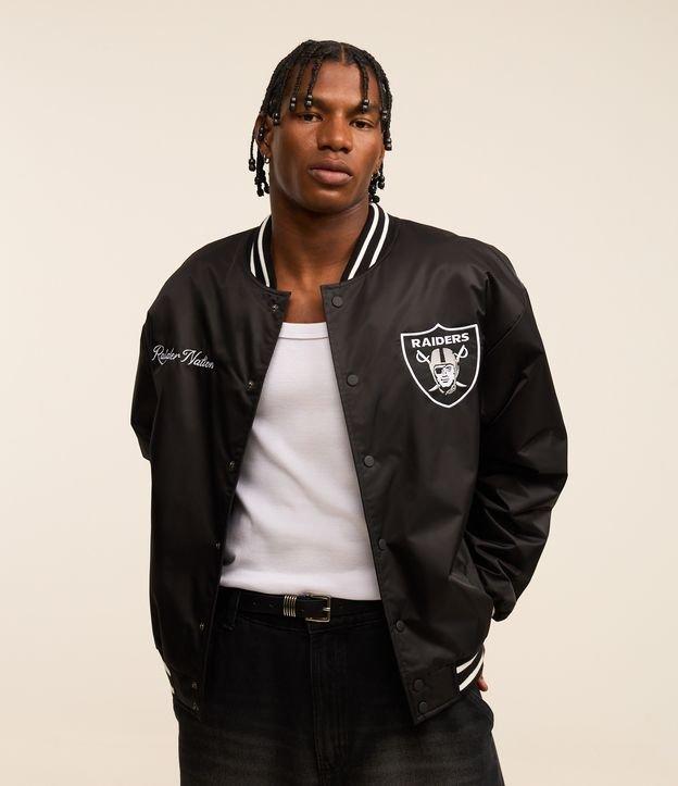 Jaqueta Bomber em Poliamida com Estampa Lettering NFL - 2