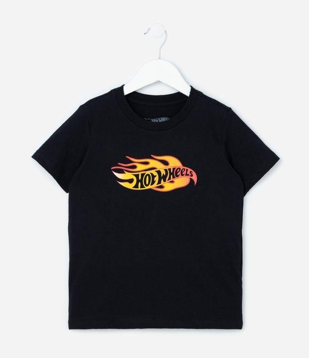 Camiseta Infantil com Estampa Hot Wheels - Tam 4 a 12 Anos - 1