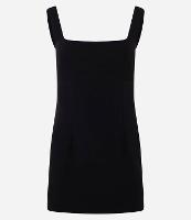 Vestido Curto em Alfaiataria com Alça Larga e Ajustado - 1