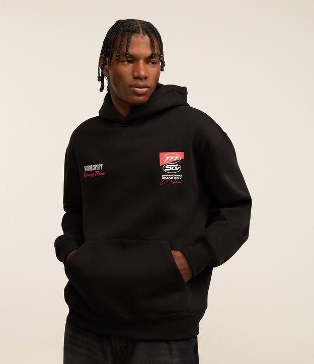 Casaco Relaxed em Fleece com Estampa de Automobilismo - 2