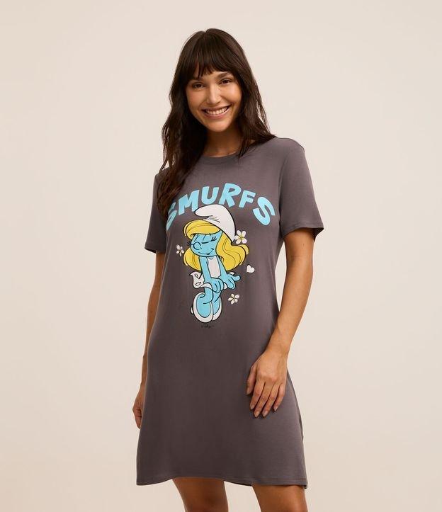 Camisola Curta em Viscose com Estampa Smurfette - 2