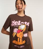 Camiseta Alongada em Algodão com Estampa Garfield Gelato - 2