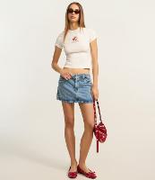 Blusa Baby Look em Algodão com Estampa de Moranguinho - 2