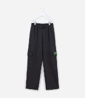 Calça Infantil com Bolsos Crago e Estampa Minecraft -Tam 5 a 14 Anos - 1