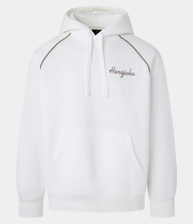 Casaco Boxy em Fleece com Felpa com Estampa Degradê de Peixes Orientais - 1