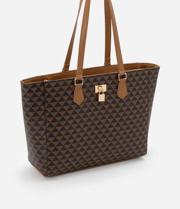 Bolsa Shopper Grande com Detalhe de Cadeado - 1