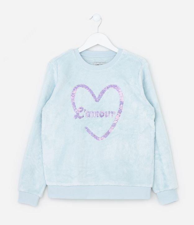 Casaco Infantil em Fleece Com Bordado em Paetês - Tam 5 a 14 Anos - 1