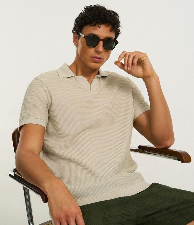 Camisa Polo Regular em Algodão com Textura - 2
