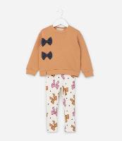 Conjunto Infantil com Lacinhos Aplicados - Tam 1 a 6 Anos - 1