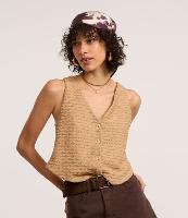 Colete Texturizado com Botões e Decote V - 2