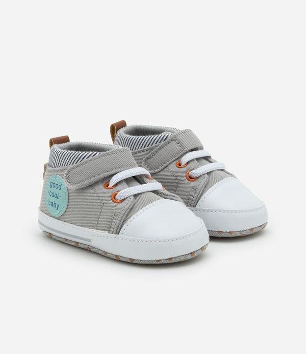 Tênis Infantil com Velcro e Etiqueta Lateral - Tam 15 a 19 - 1
