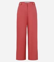 Calça Wide Leg em Viscolinho com Botões no Cós - 1