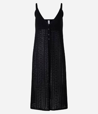 Blusa Túnica em Tricô com Ponto Aberto