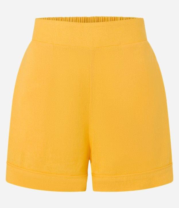 Short Curto em Viscose com Cós Elástico - 1