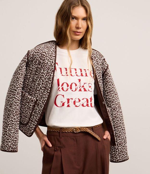 Camiseta em Algodão com Estampa Puff My Future Looks Great - 2