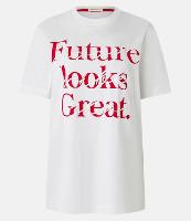 Camiseta em Algodão com Estampa Puff My Future Looks Great - 1