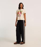 Calça Reta em Viscose com Detalhe Contrastante na Lateral - 2