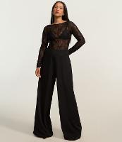 Body em Renda Floral com Manga Longa - 2