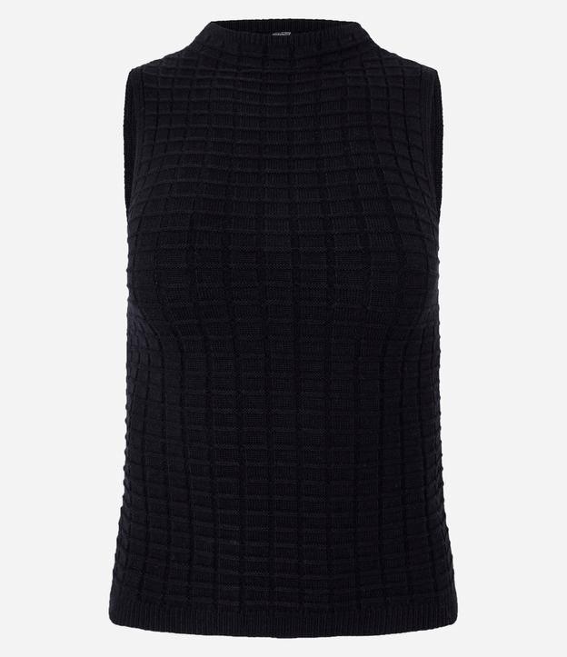 Blusa em Tricô com Gola Alta - 1