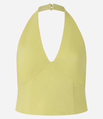 Blusa Curta em Bengaline Frente Única