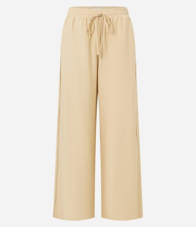 Calça Reta em Alfaiataria com Cintura Alta e Amarração no Cós - 1