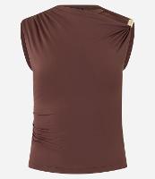 Blusa em Jersey com Aviamento no Ombro - 1